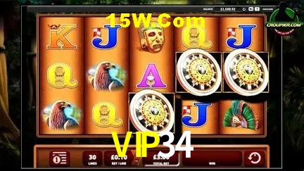 Tela de boas-vindas e lobby de jogos do aplicativo VIP34